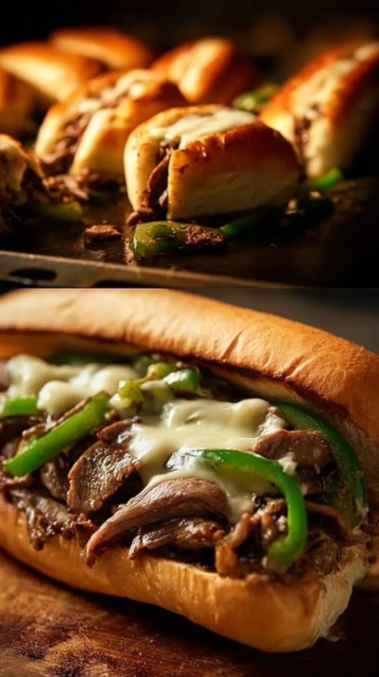 Delicious authentic Blackstone Philly Cheesesteak with melted cheese and fresh toppings.