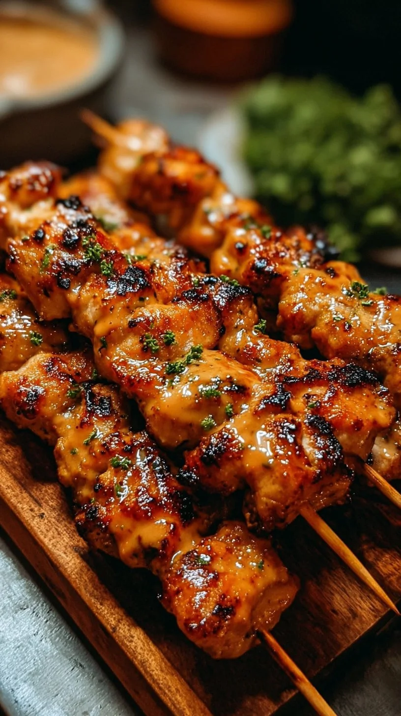 Bang Bang Chicken Skewers