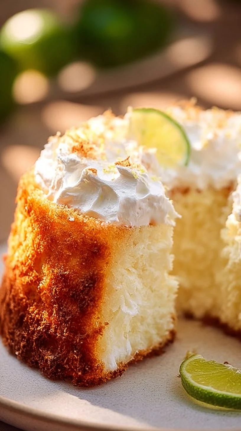 Best Key Lime Angel Food Cake