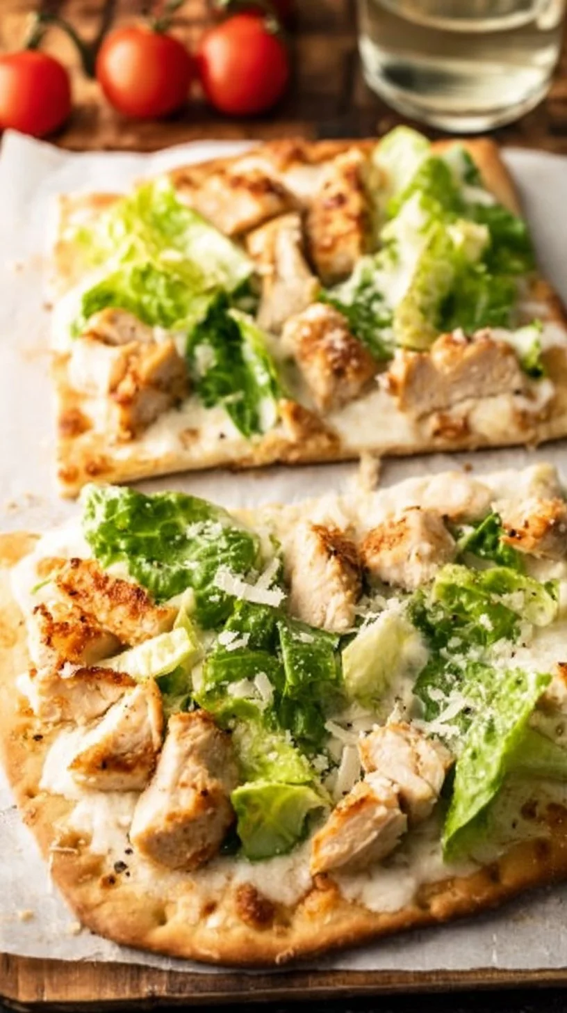 Chicken Caesar Flatbread