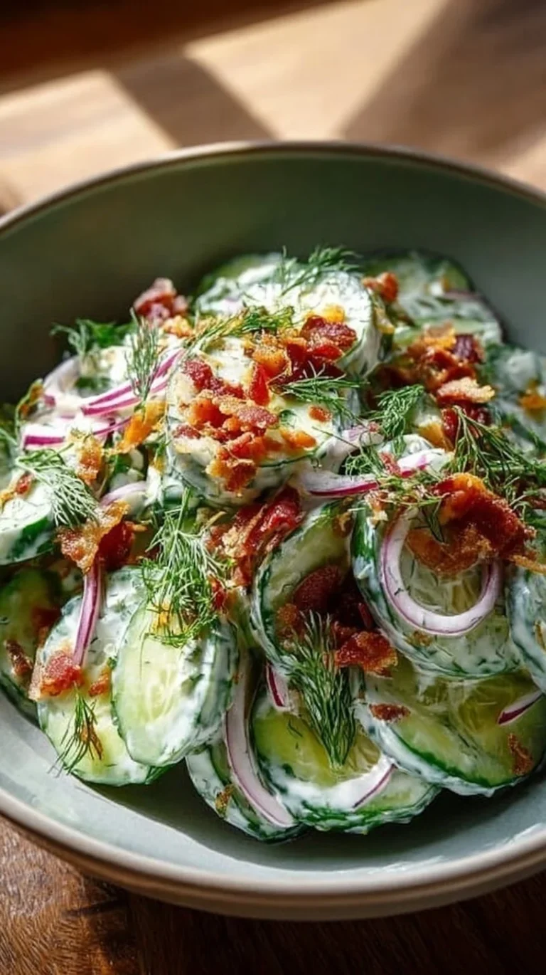 Delicious Cucumber Ranch Crack Salad served in a bowl