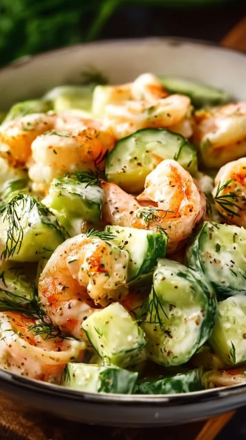 Cucumber Shrimp Salad