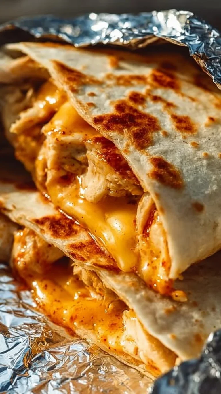 Delicious foil packet quesadillas ready for grilling outdoors