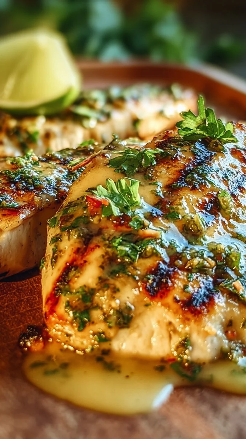 Grilled Salsa Verde Pepper Jack Chicken