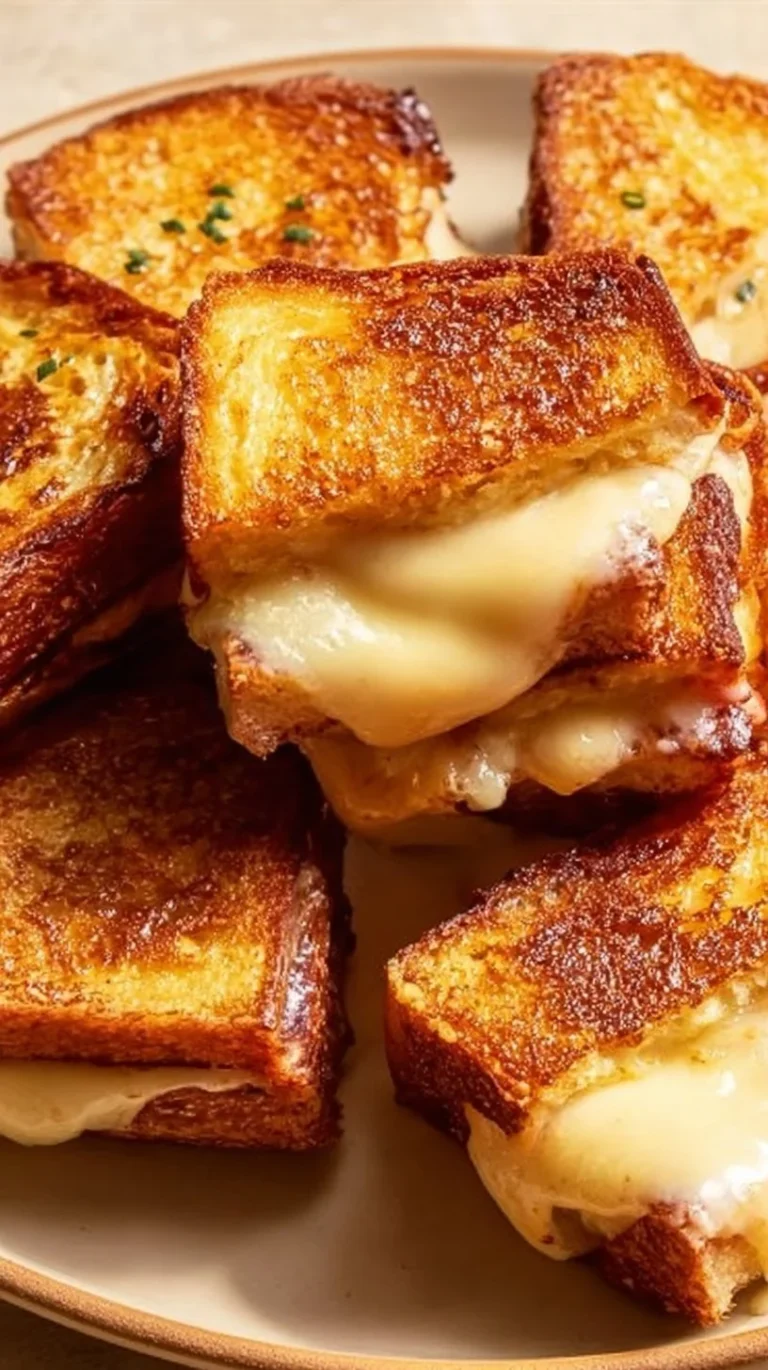 Hawaiian Roll Grilled Cheese sandwich with melted cheese and toasted rolls