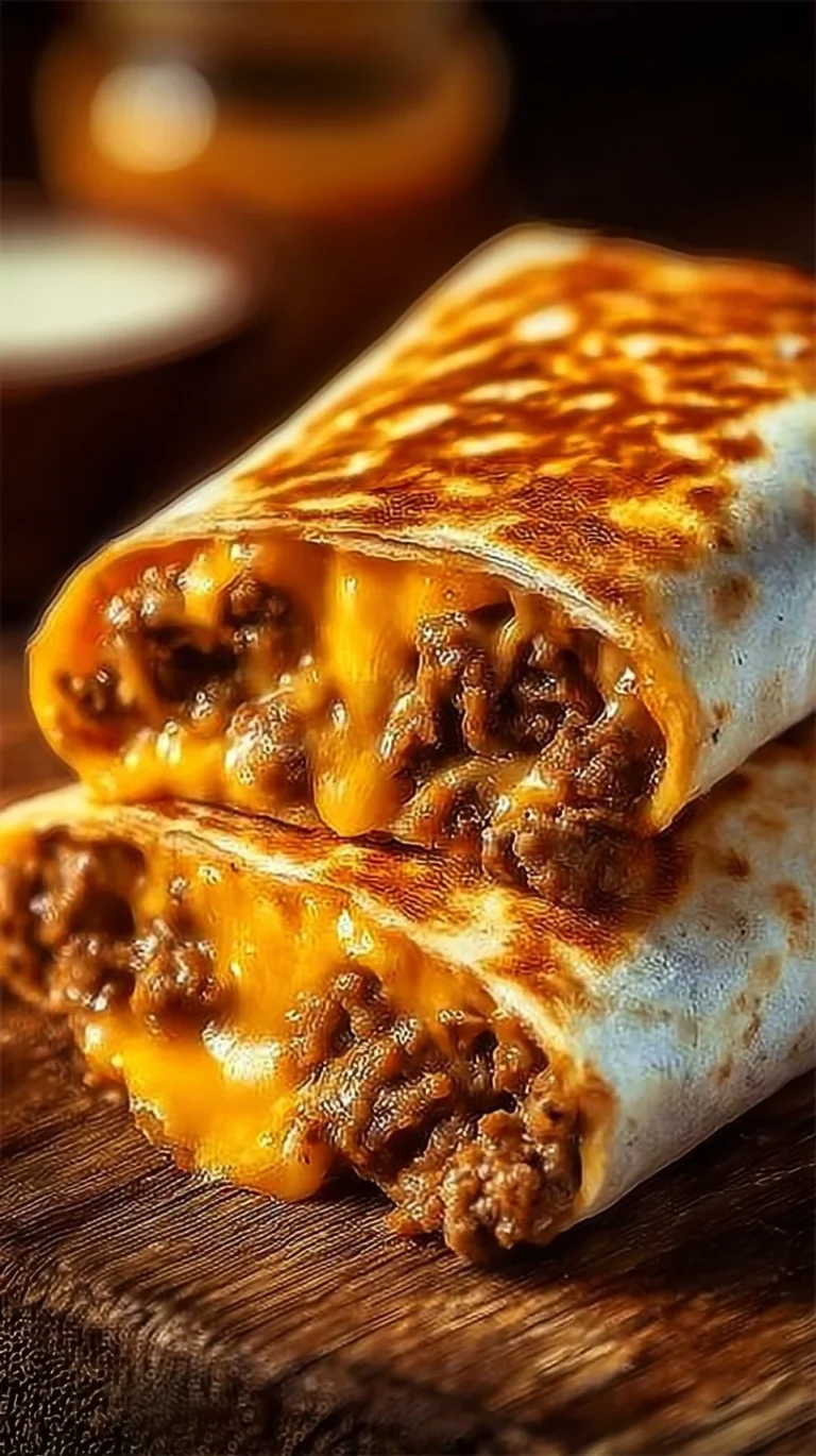 Delicious grilled cheese burrito filled with melted cheese and grilled to perfection