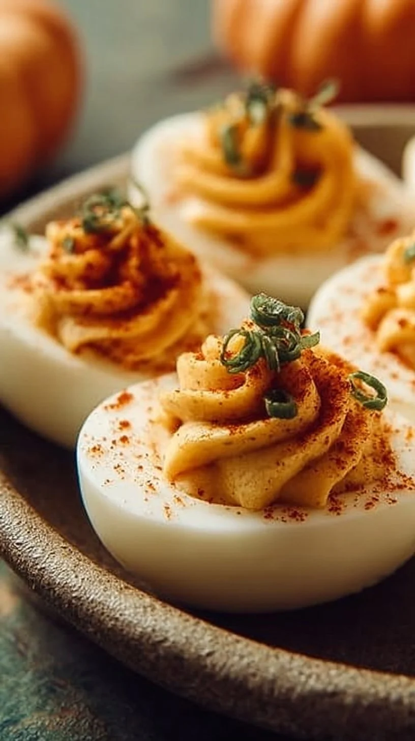 Pumpkin Patch Deviled Eggs