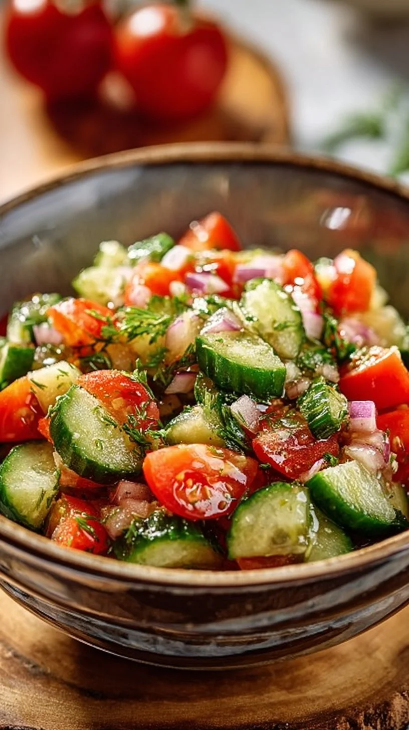 Quick Italian Cucumber Salad