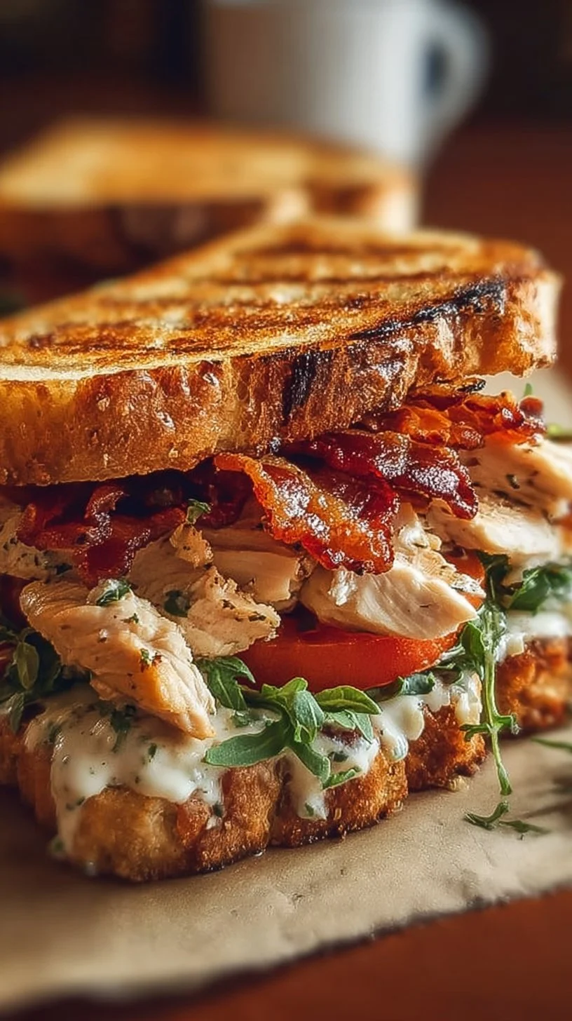 Ranch Chicken & Bacon Grilled Sandwich