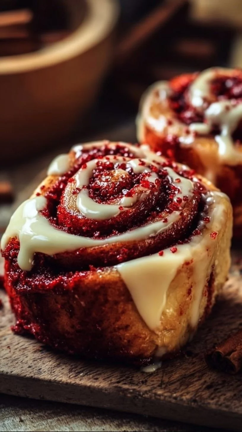 Red Velvet Cinnamon Rolls