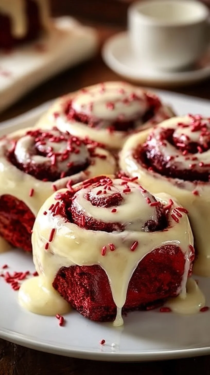 Red Velvet Cinnamon Rolls