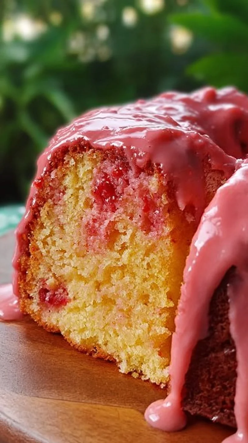 Strawberry Honeybun Cake