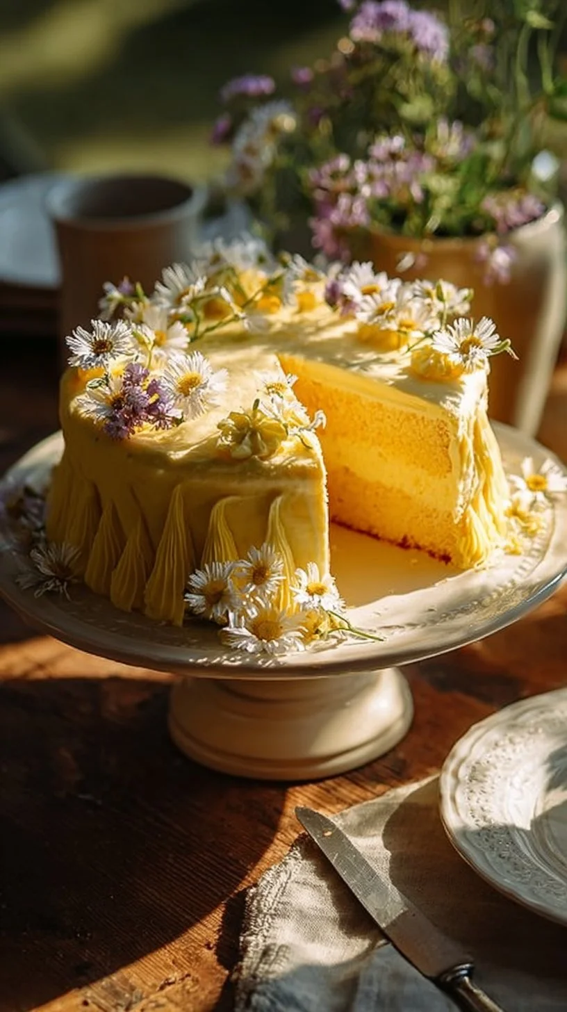 Whimsical Sunshine Yellow Cake