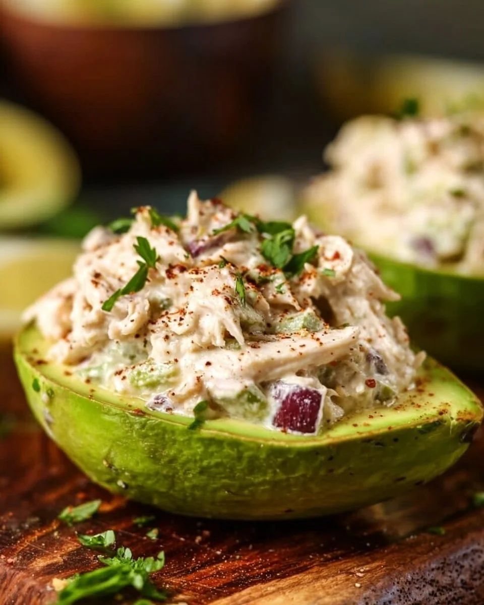 Chicken Salad Stuffed Avocado Recipe