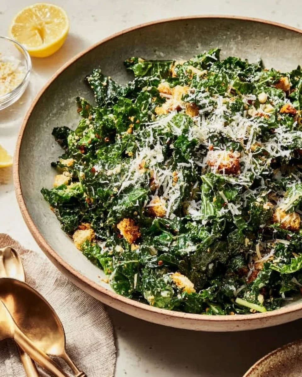 Lemon Parm Kale Salad