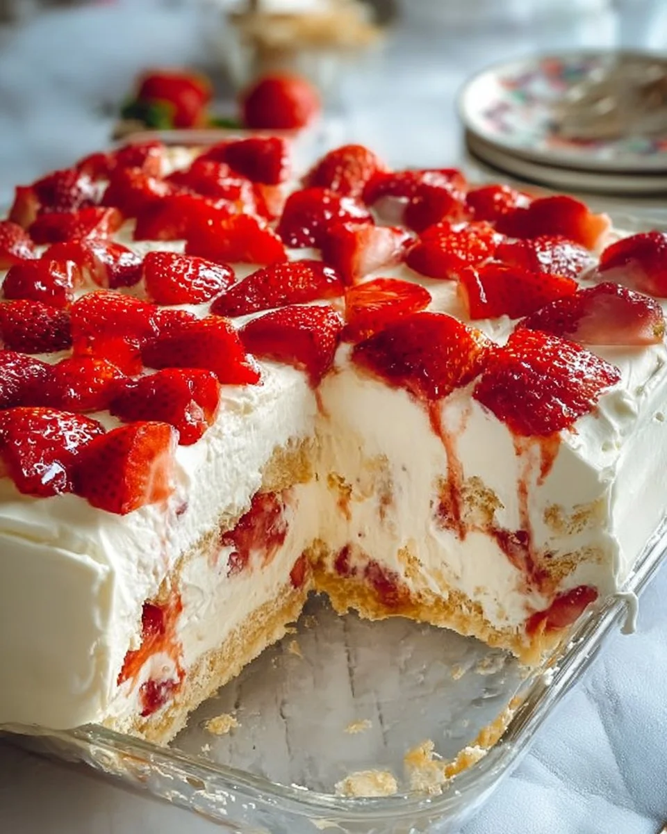 Strawberry Icebox Cake
