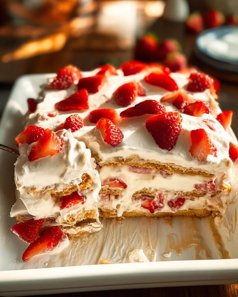 Strawberry Icebox Cake