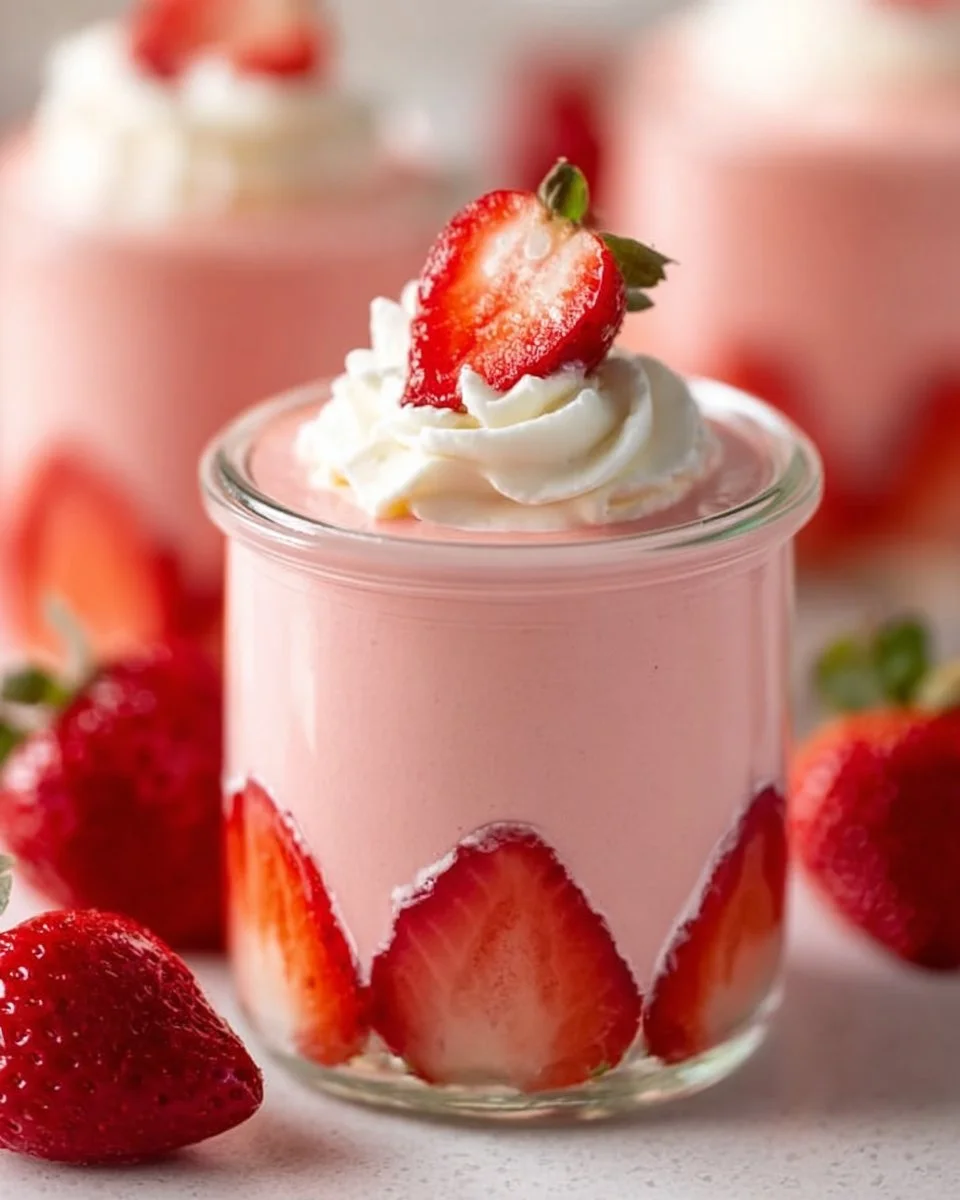 Strawberry Mousse Without Gelatin Or Whipped Cream | Delicious Snack Recipes, Strawberry Mousse Recipe, Snack Recipes