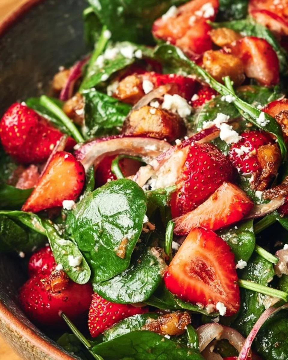 Strawberry Spinach Salad