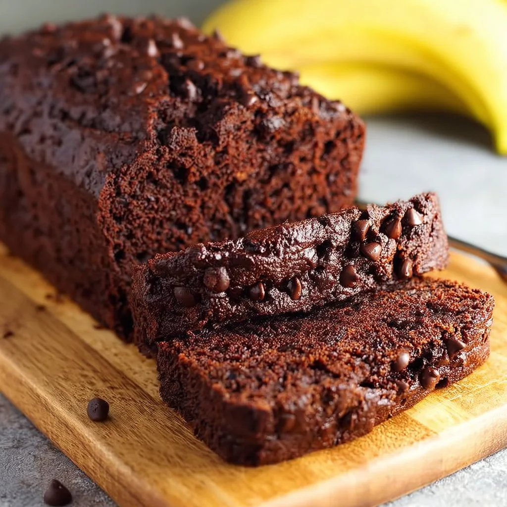 Chocolate Chocolate Chip Banana Bread