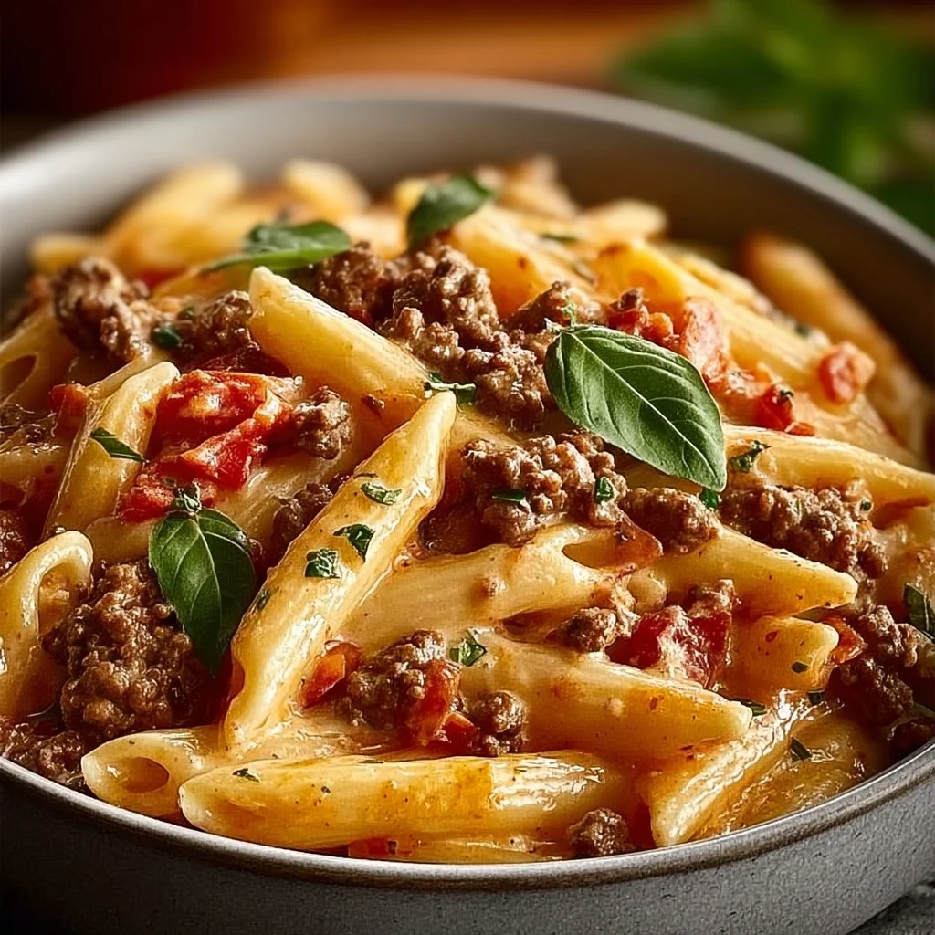 Creamy Rotel Pasta with Ground Beef for Cozy Weeknight Dinners