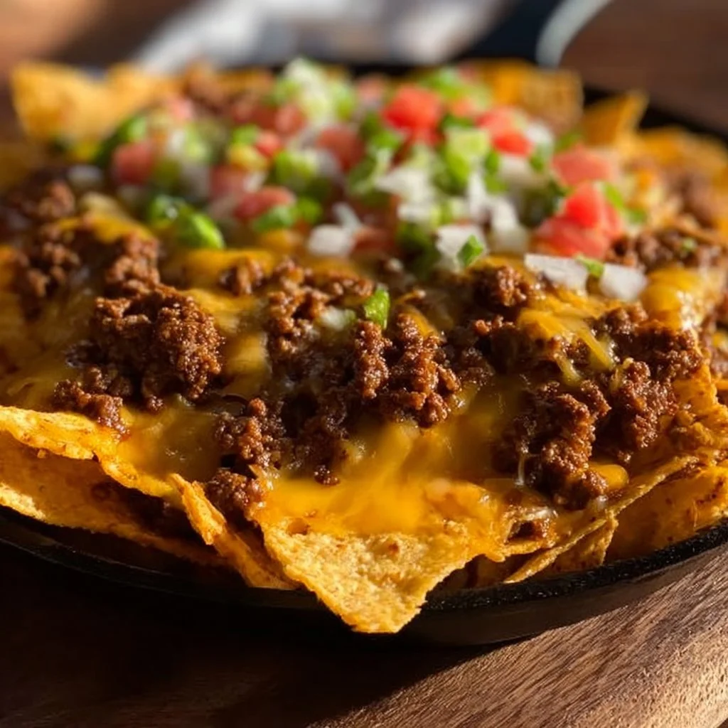 Easy Cheesy Beef Nachos
