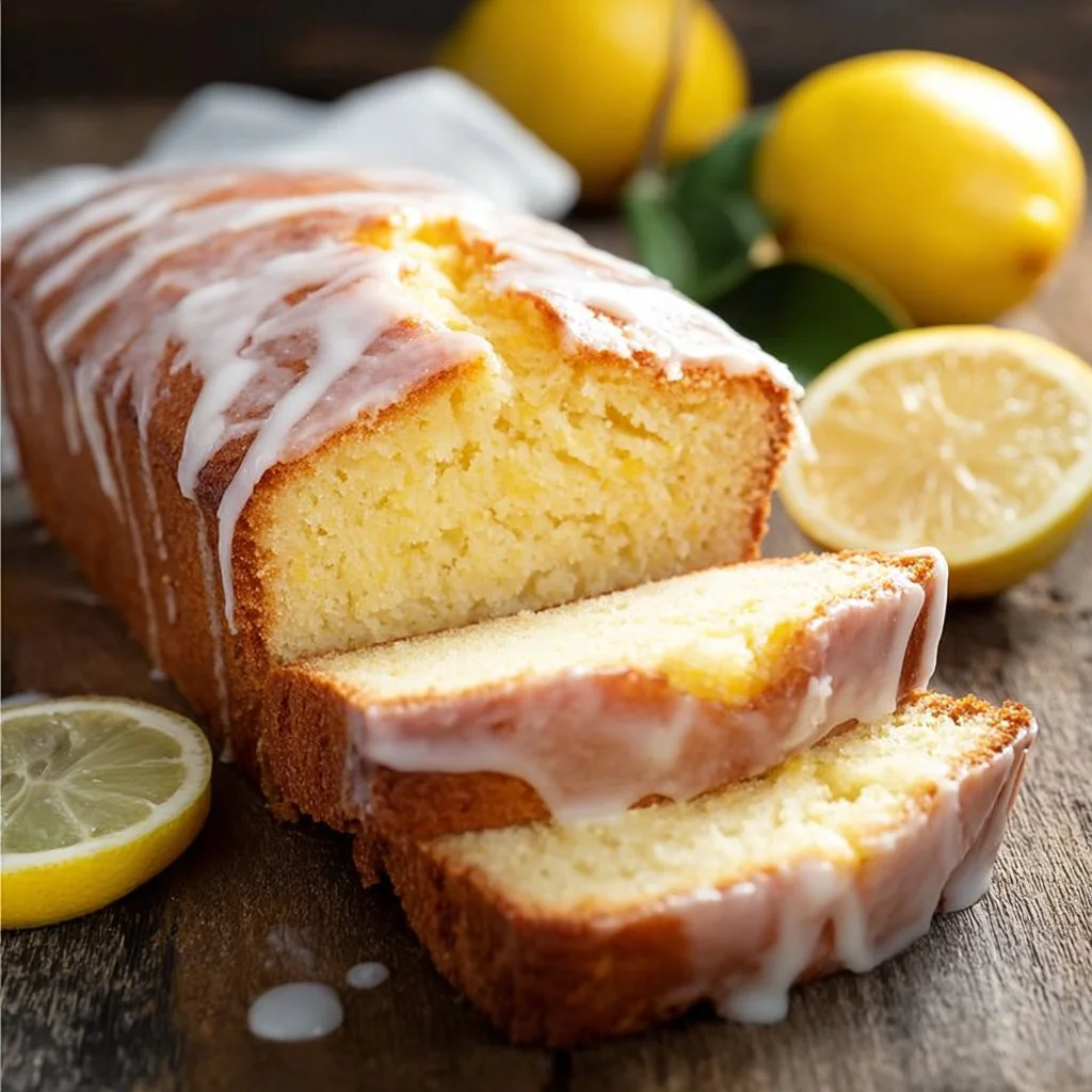 Glazed Lemon Pound Cake Loaf