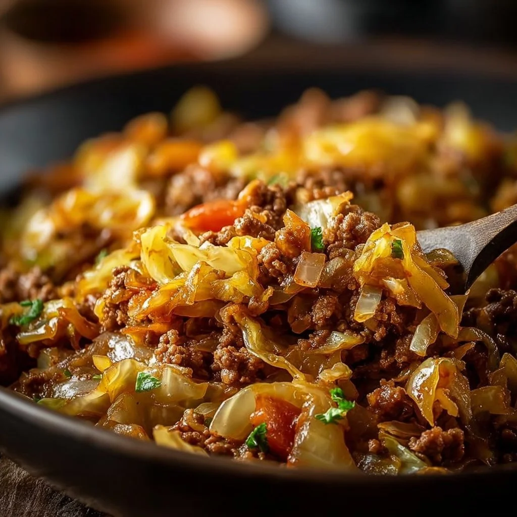Ground Beef and Cabbage Skillet