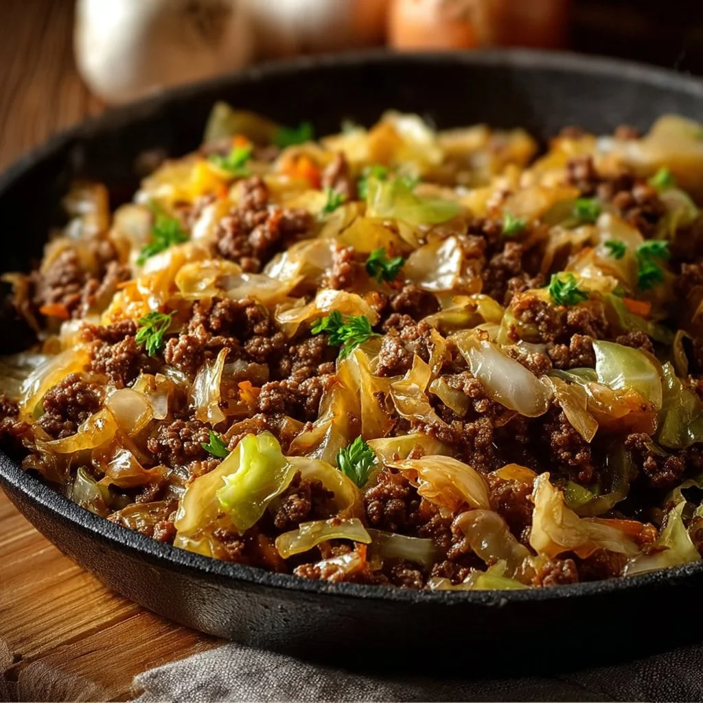Ground Beef and Cabbage Skillet