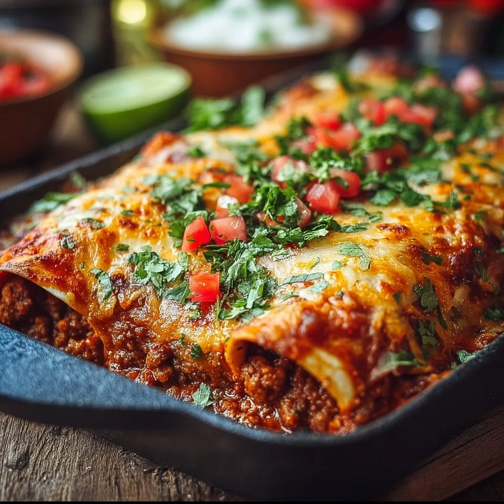 Ground Beef Enchiladas