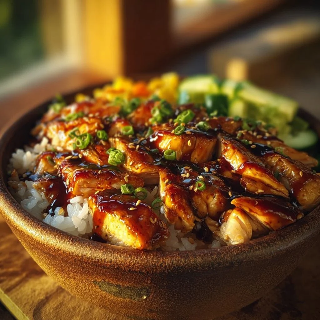 Honey BBQ Chicken Rice Bowl