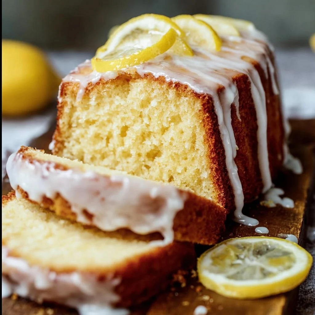 How to make the best homemade sour cream lemon pound cake recipe with a simple lemon glaze! So easy to m… | Lemon pound cake recipe, Sour cream pound cake, Desserts