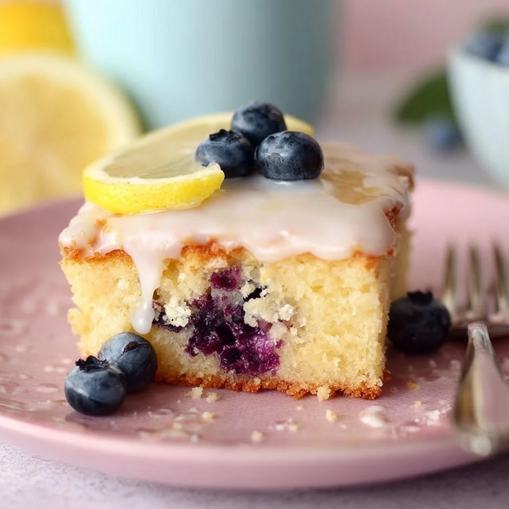 Lemon Blueberry Sheet Cake