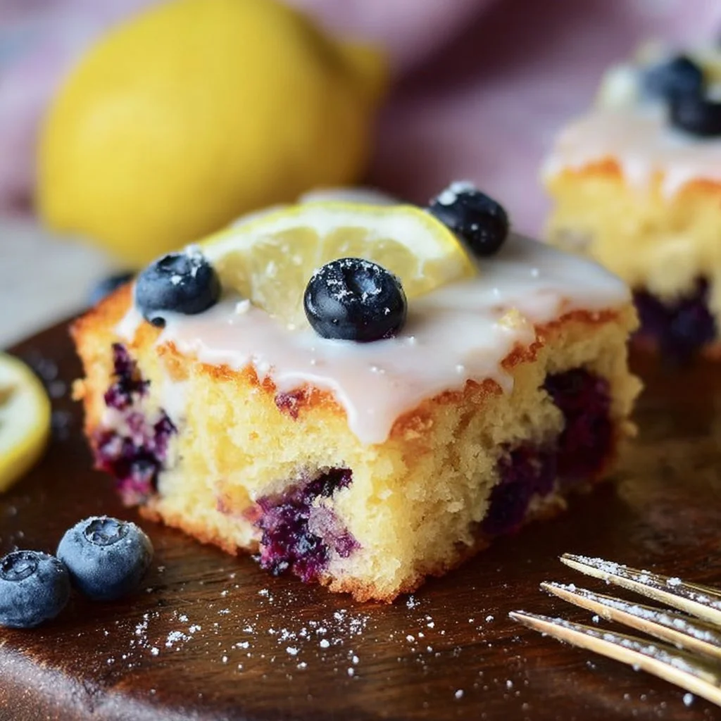 Lemon Blueberry Sheet Cake