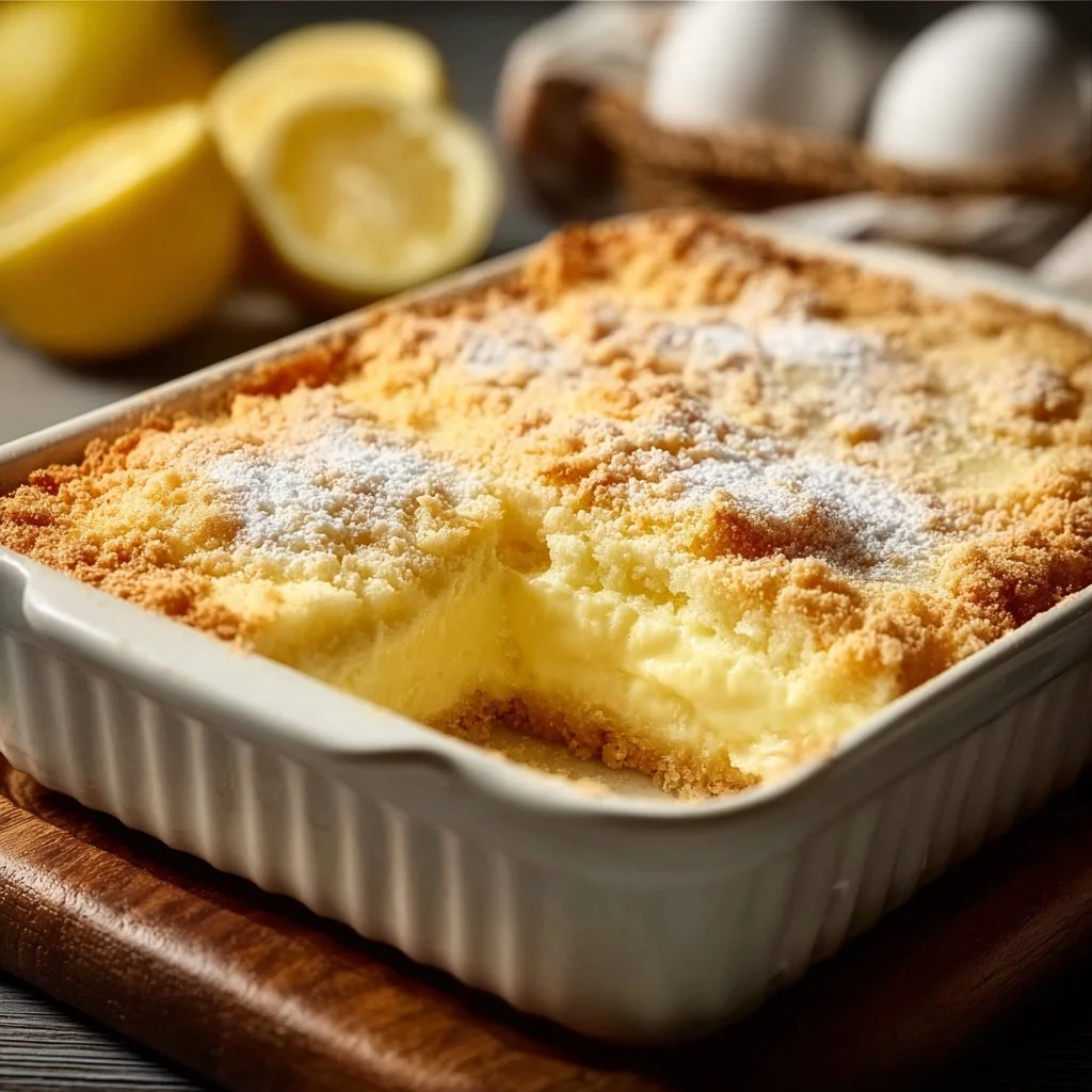 Lemon Cream Cheese Dump Cake