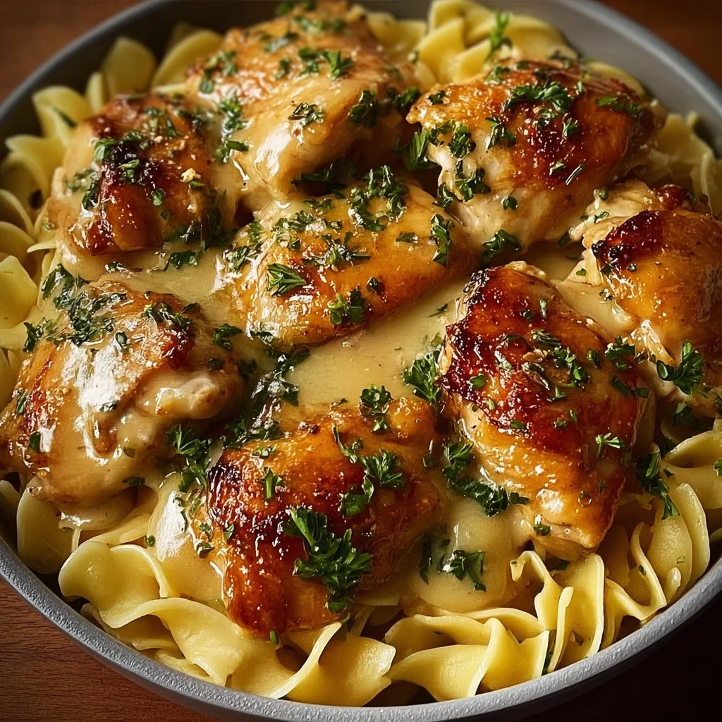 One-Pan Chicken with Buttered Noodles