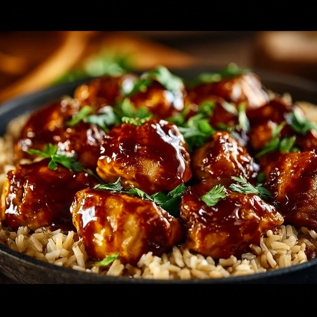 One-Pan Honey BBQ Chicken & Rice – A Quick Delight!