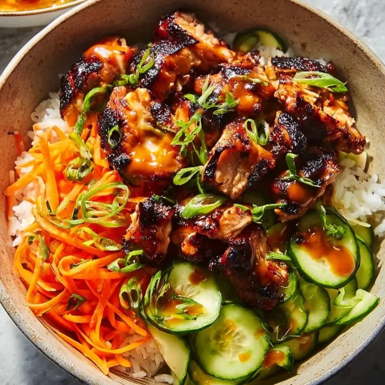 Savory Korean BBQ Chicken bowls prepared for a quick weeknight dinner