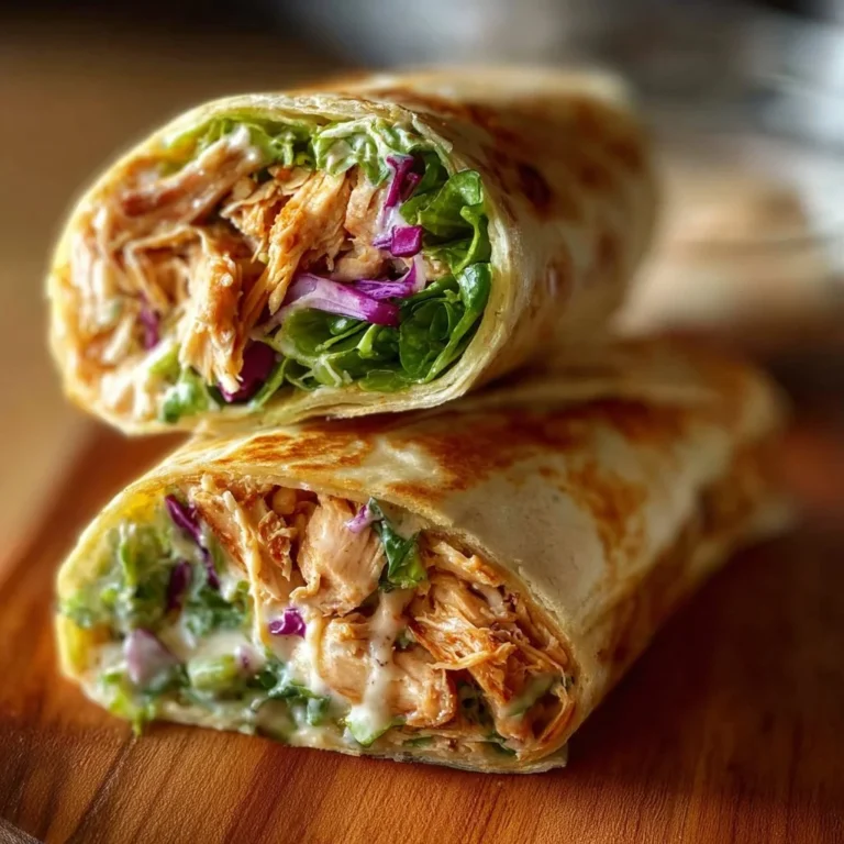 Two Spicy Buffalo Chicken Wraps served with fresh vegetables and dipping sauce