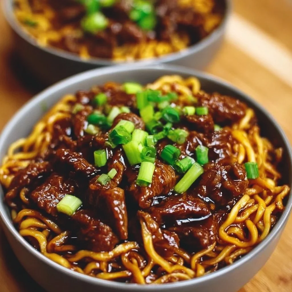 Sticky Beef Noodles