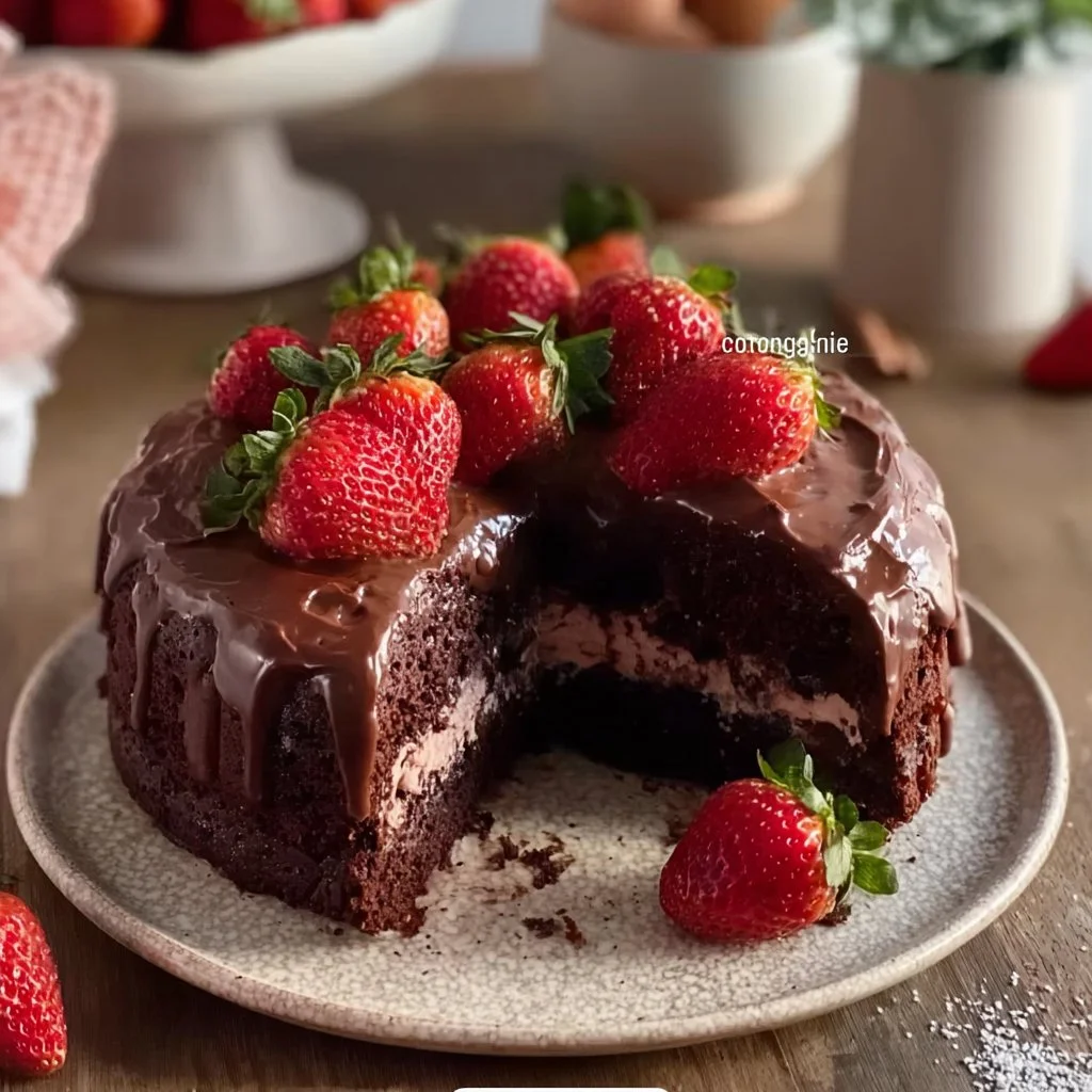Strawberry Chocolate Cake