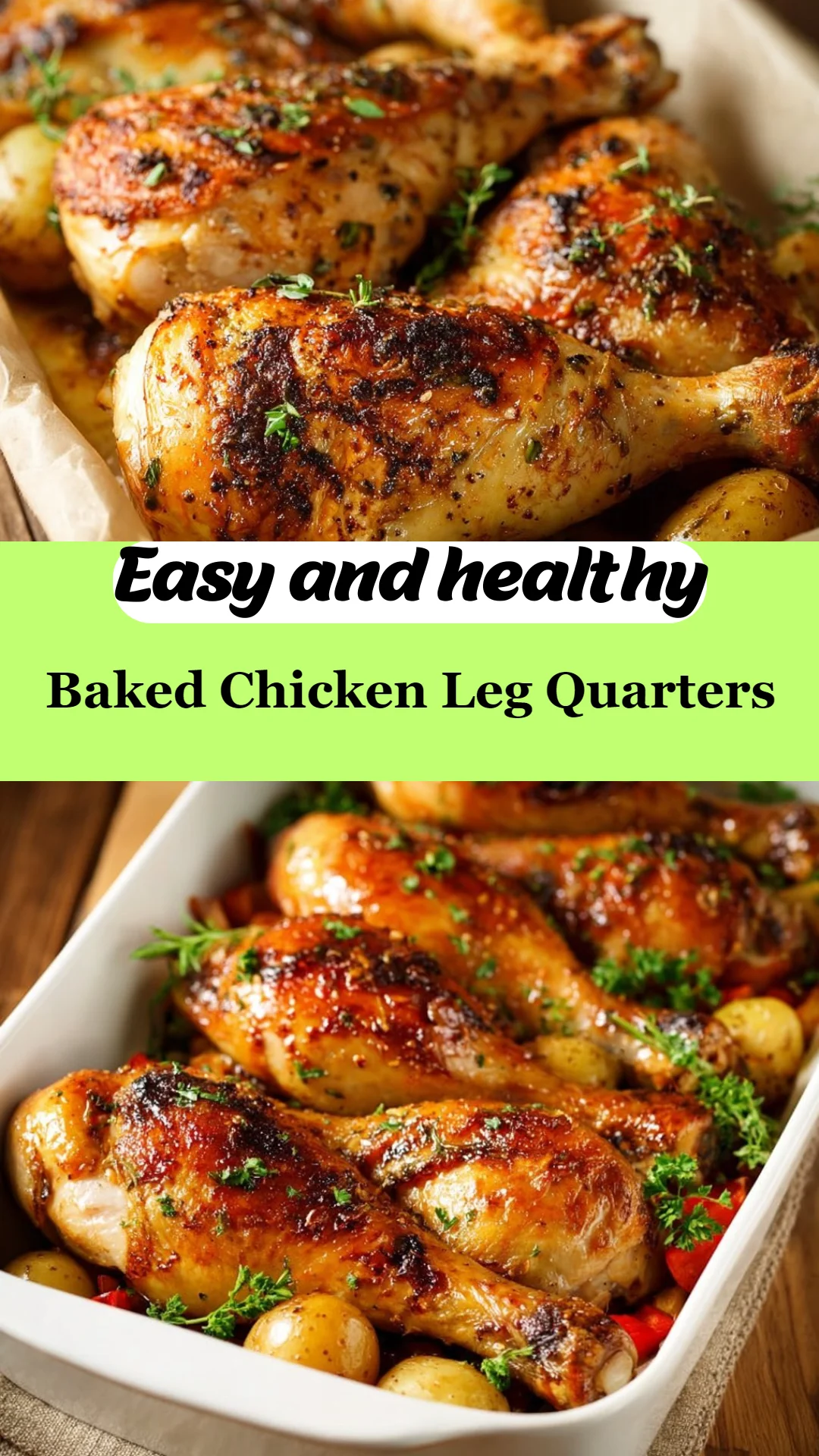 Baked Chicken Leg Quarters