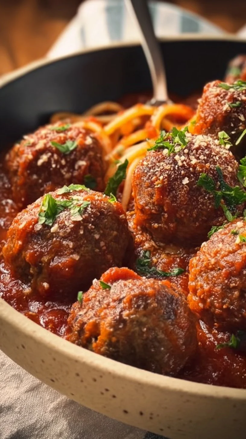 Baked Italian Meatballs