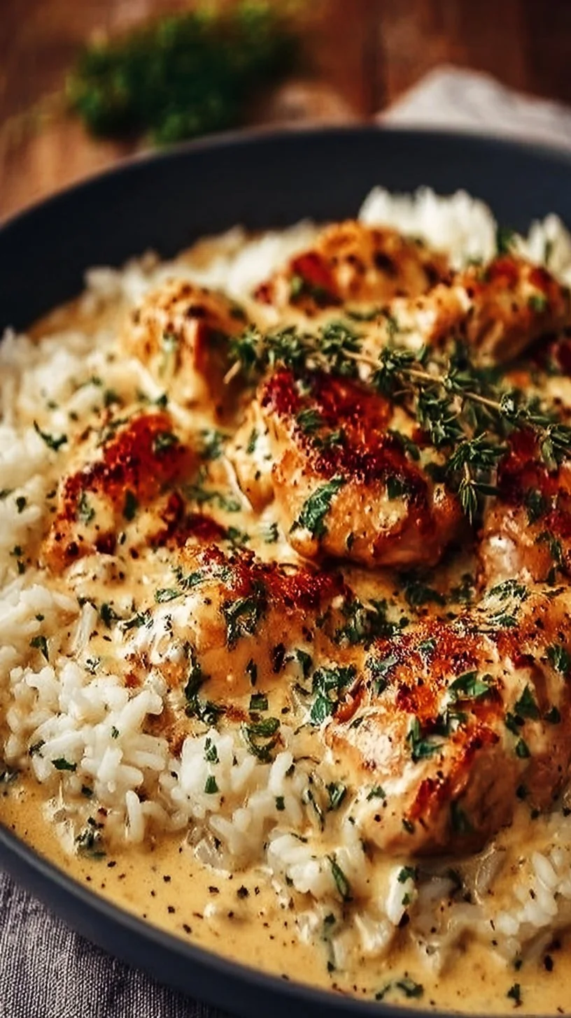 Creamy Chicken and Rice
