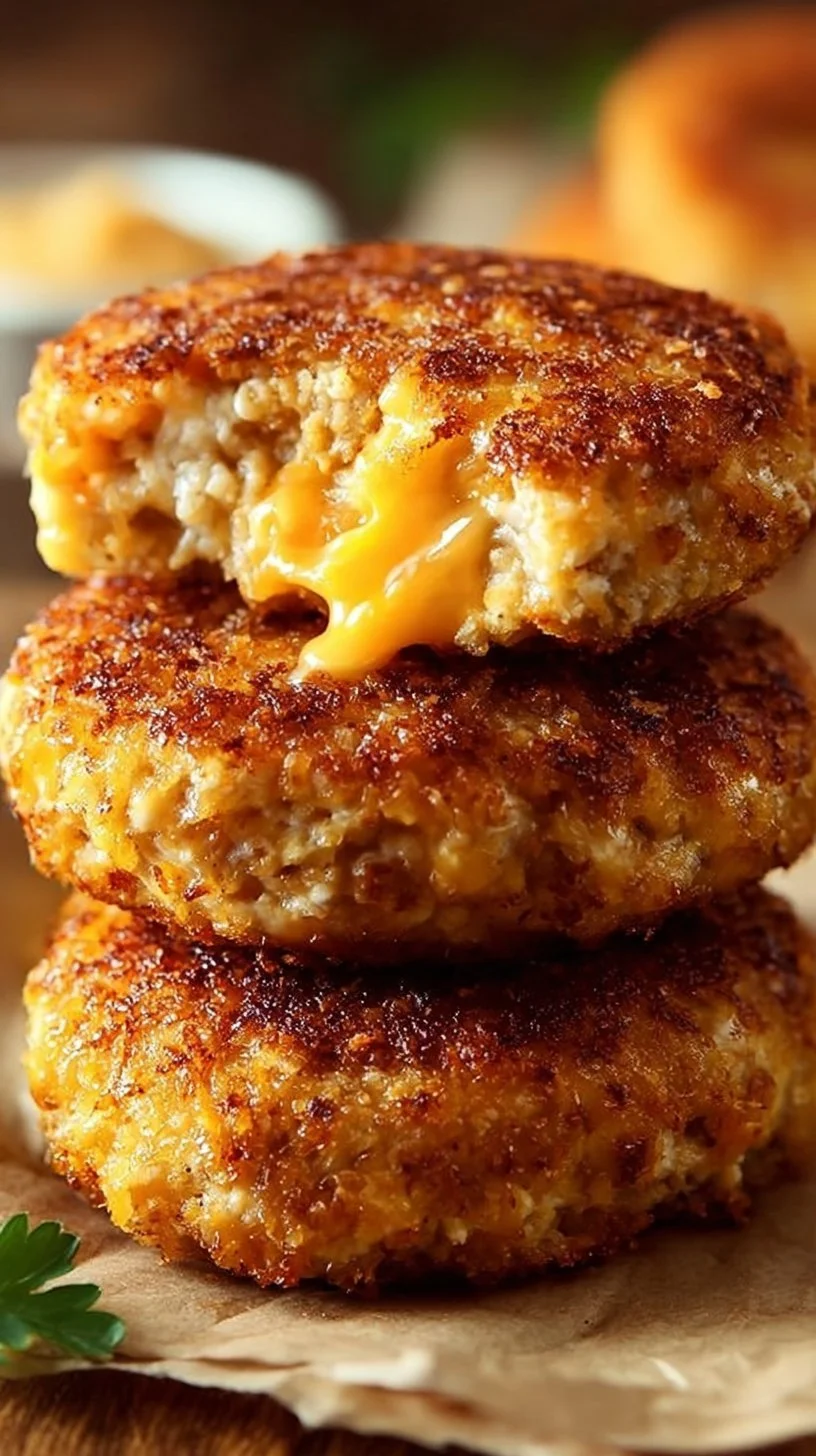Crispy Cheesy Chicken Ranch Patties