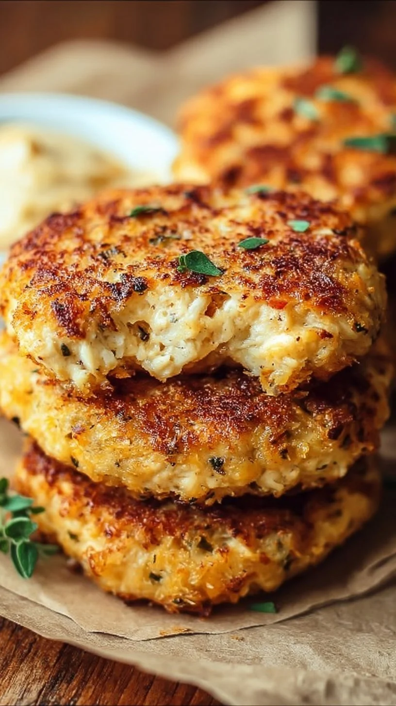 Crispy Cheesy Chicken Ranch Patties