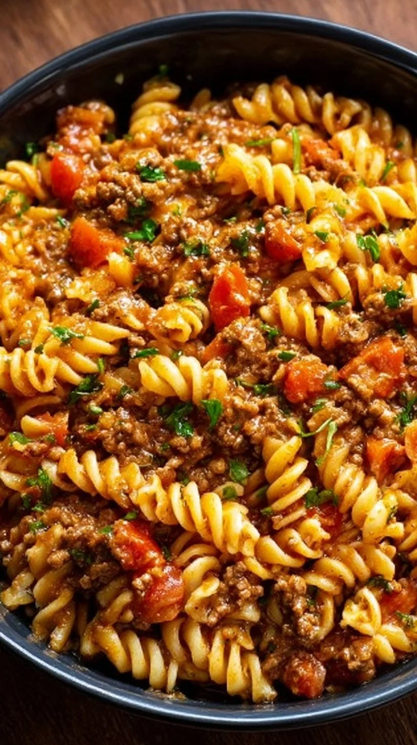 Crockpot Taco Pasta