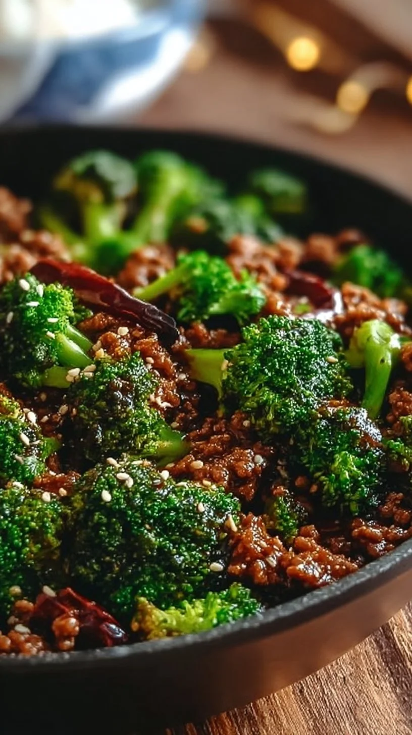 Ground Beef and Broccoli