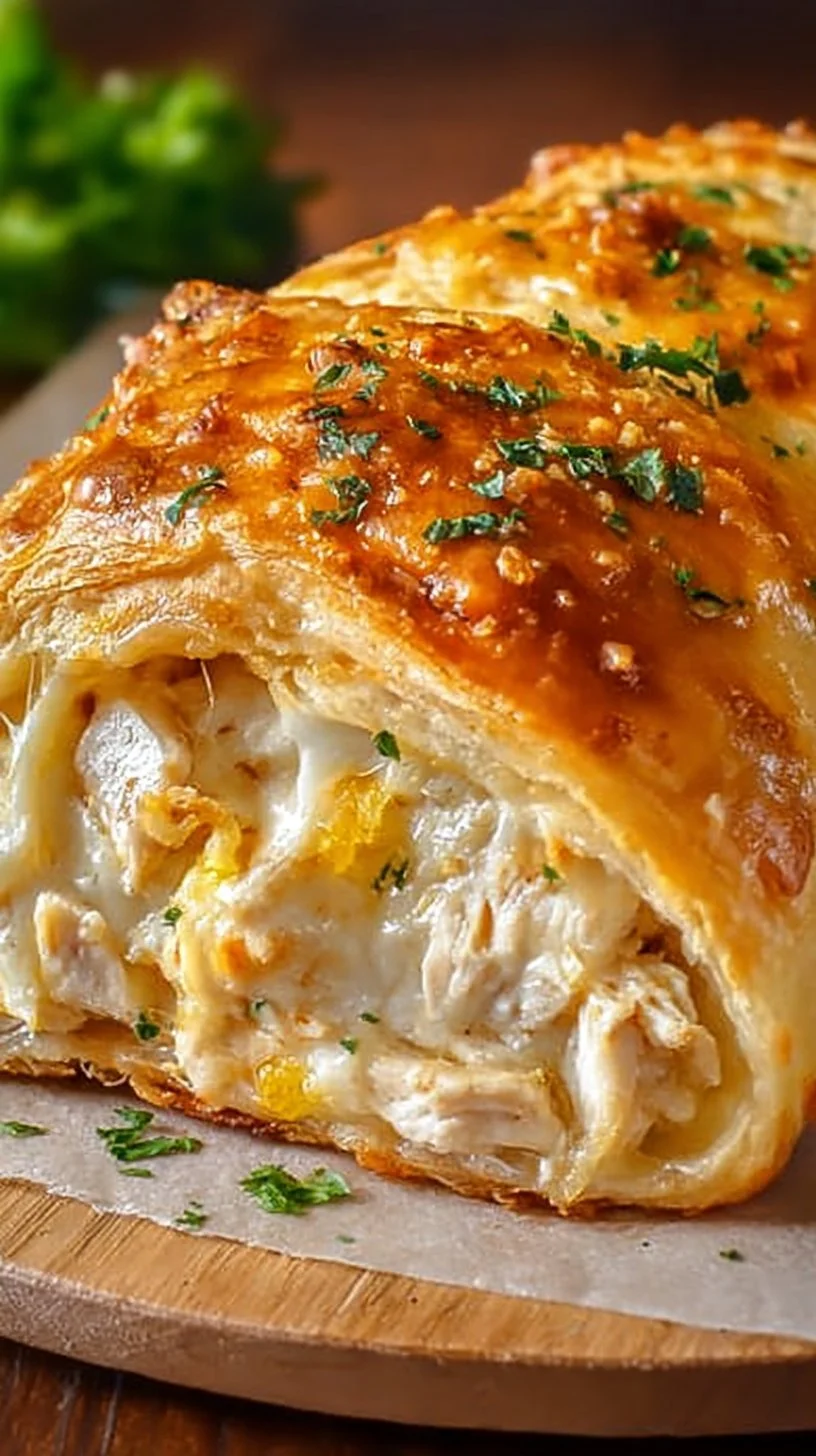 Melt-in-Your-Mouth Cheesy Chicken Crescent Roll