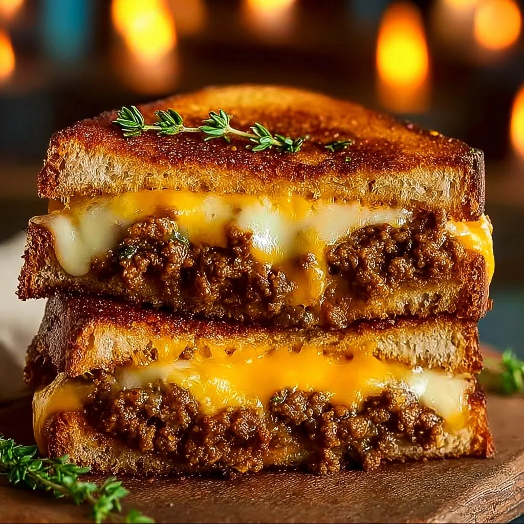 Ultimate Cheesy Ground Beef Melt
